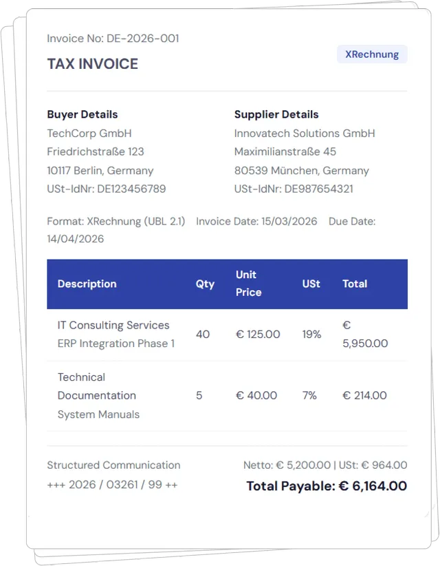 Invoice preview