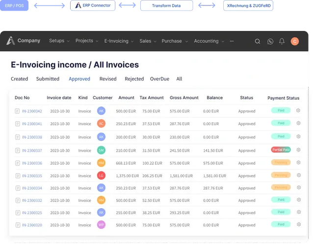 e-invoicing plugin preview